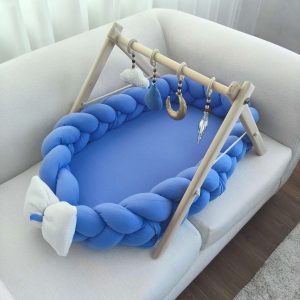 3 Braid Baby Nest - Sky Blue