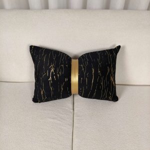 Black with Gold Marble