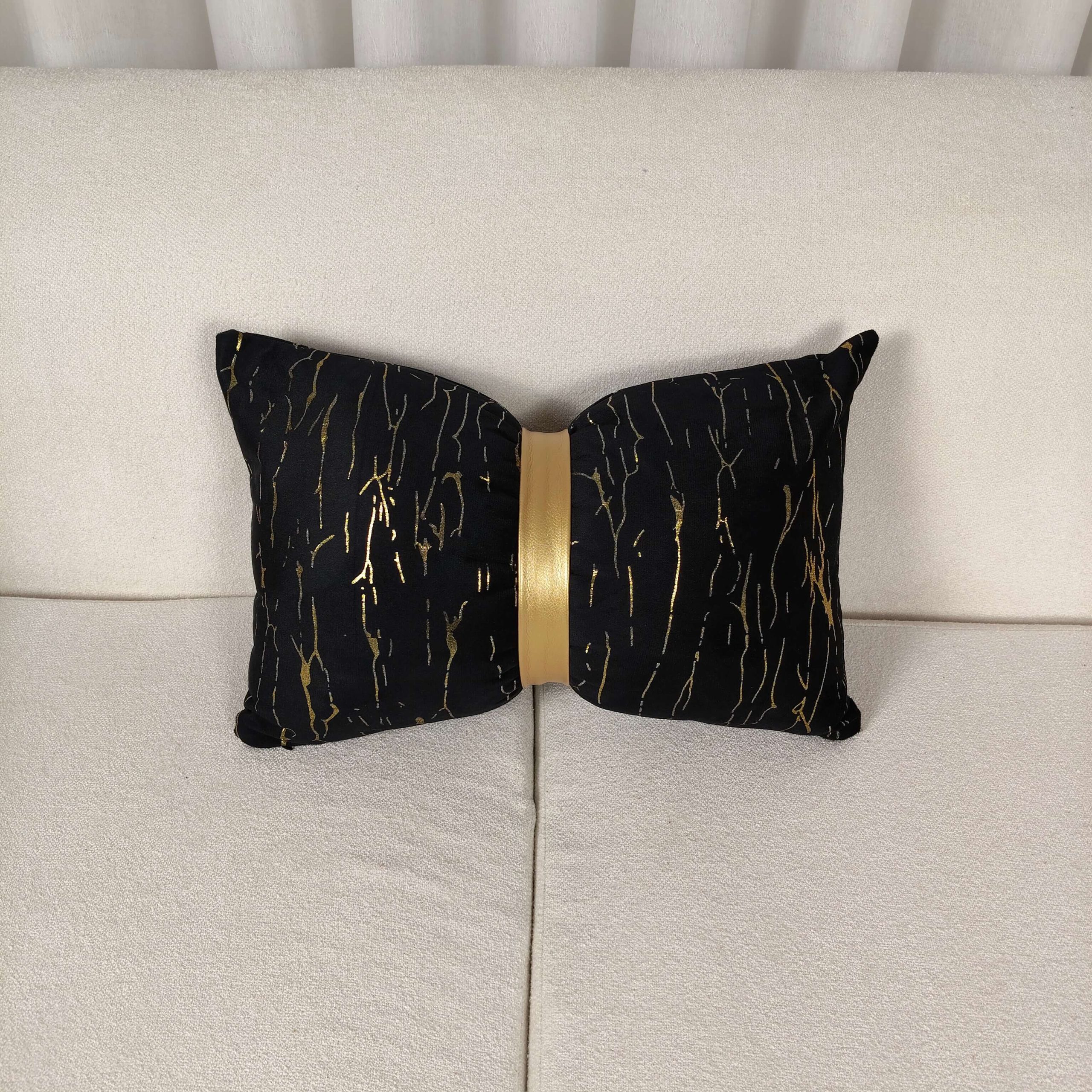 Black with Gold Marble