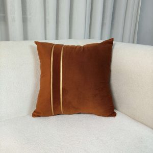 Chocolate Brown, Gold Strips