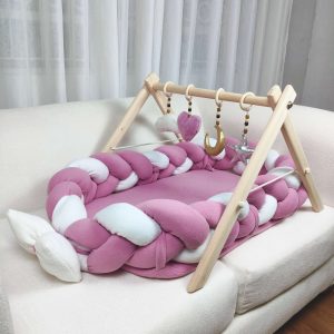 Pink and White Baby Nest