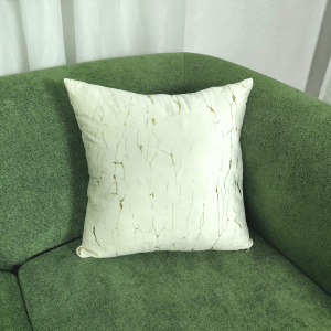 Cream White with Gold Marble